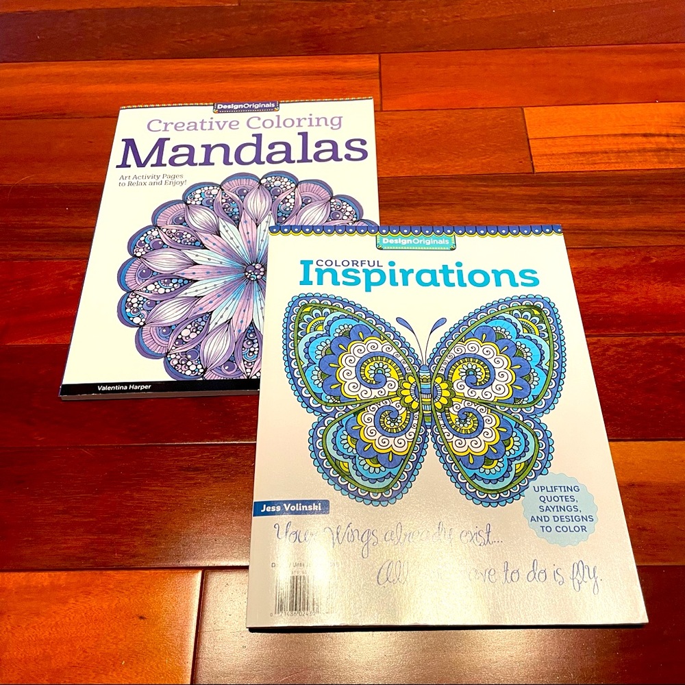 Creative Coloring Mandalas + Colorful Inspirations Books by Design Originals
